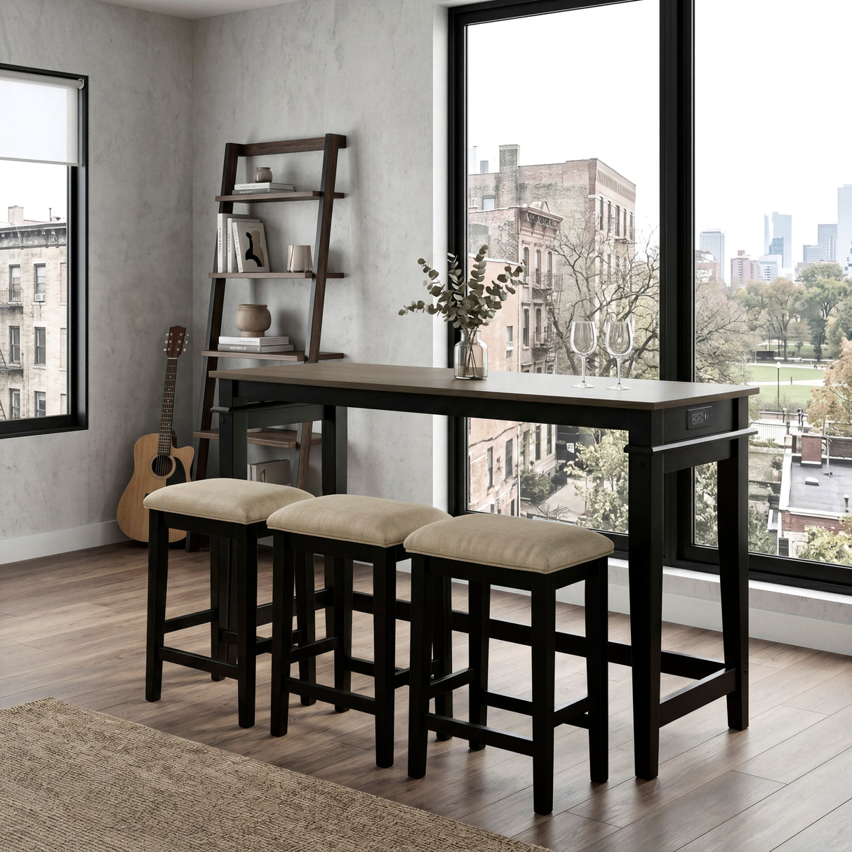 5714BK 4-Piece Pack Counter Height Set from Homelegance - Luna Furniture