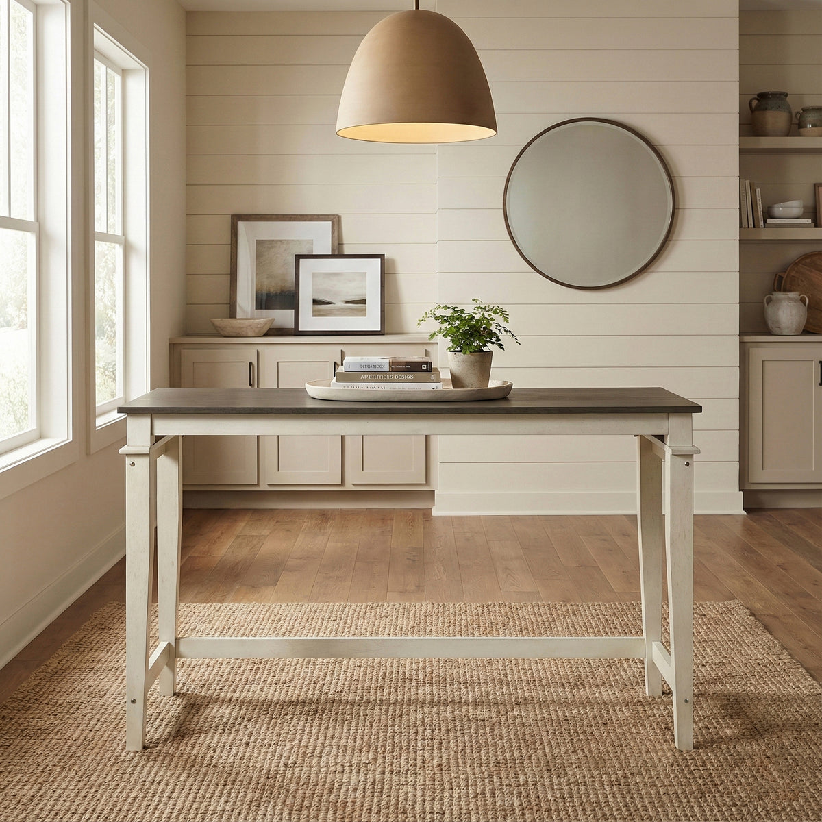 Beacon Walnut/Buttermilk 4-Piece Counter Height Set from Homelegance - Luna Furniture