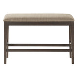 Balin Dark Brown 7-Piece Slat Back Counter Height Set from Homelegance - Luna Furniture