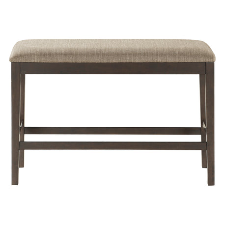 Balin Dark Brown 7-Piece Slat Back Counter Height Set from Homelegance - Luna Furniture