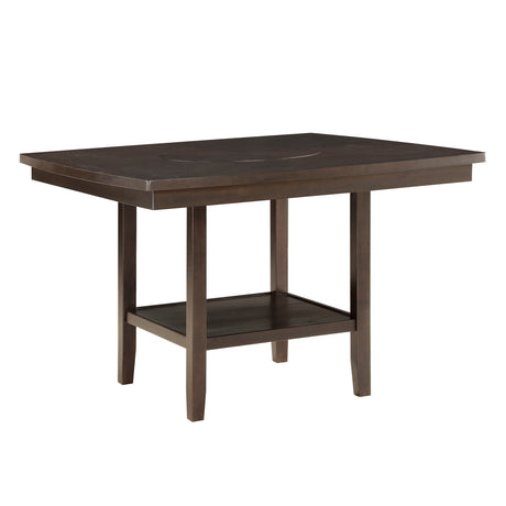Balin Dark Brown Counter Height Slat Back Chair, Set of 2 from Homelegance - Luna Furniture