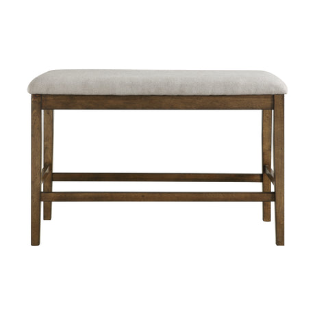 Balin Light Oak 7-Piece Double X-Back Counter Height Set from Homelegance - Luna Furniture
