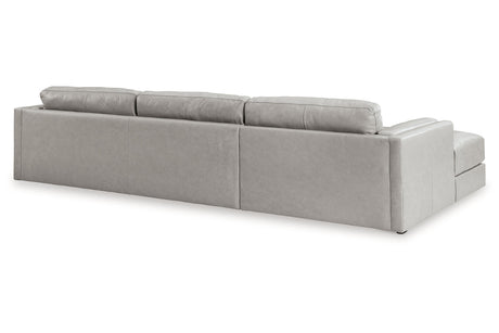 Amiata Glacier 2-Piece Sectional with Chaise from Ashley Furniture - Luna Furniture