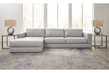 Amiata Glacier 2-Piece Sectional with Chaise from Ashley Furniture - Luna Furniture
