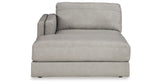 Amiata Glacier Left-Arm Facing Corner Chaise from Ashley Furniture - Luna Furniture