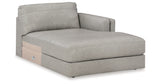 Amiata Glacier Right-Arm Facing Corner Chaise from Ashley - Luna Furniture