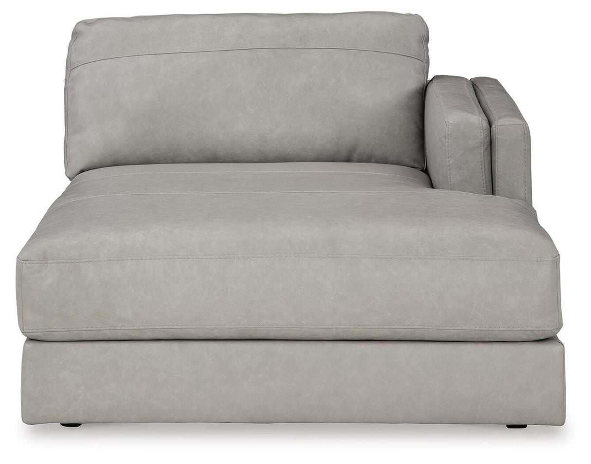 Amiata Glacier 2-Piece Sectional with Ottoman from Ashley Furniture - Luna Furniture