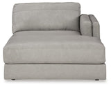 Amiata Glacier 2-Piece Sectional with Ottoman from Ashley Furniture - Luna Furniture