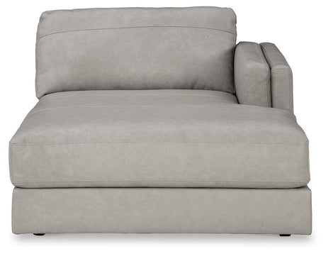 Amiata Glacier 2-Piece Sectional with Ottoman from Ashley - Luna Furniture