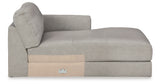 Amiata Glacier 2-Piece Sectional with Ottoman from Ashley Furniture - Luna Furniture