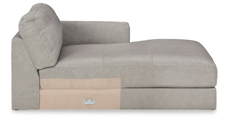 Amiata Glacier 2-Piece Sectional with Ottoman from Ashley - Luna Furniture