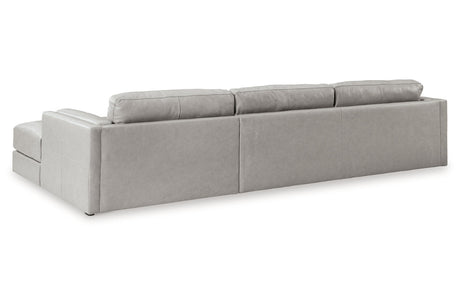 Amiata Glacier 2-Piece Sectional with Chaise from Ashley Furniture - Luna Furniture