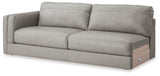 Amiata Glacier 2-Piece Sectional with Ottoman from Ashley Furniture - Luna Furniture