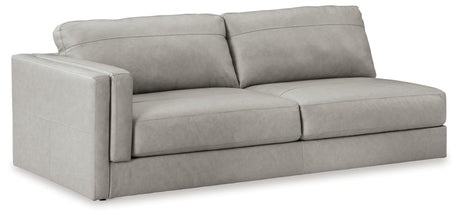 Amiata Glacier 2-Piece Sectional with Ottoman from Ashley - Luna Furniture