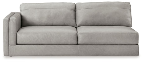 Amiata Glacier 2-Piece Sectional with Ottoman from Ashley - Luna Furniture