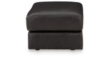 Amiata Chair and Ottoman in Onyx from Ashley Furniture - Luna Furniture