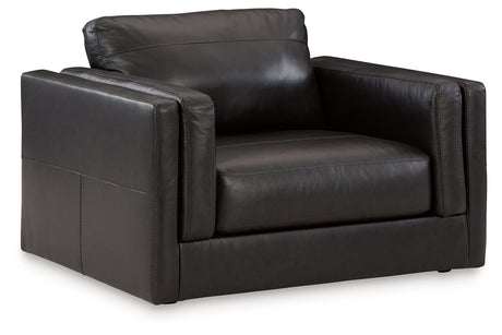 Amiata Onyx Sofa, Loveseat, Oversized Chair and Ottoman from Ashley Furniture - Luna Furniture