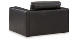 Amiata Chair and Ottoman in Onyx from Ashley Furniture - Luna Furniture