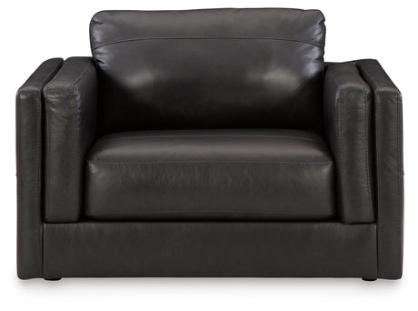 Amiata Onyx Oversized Chair and Ottoman from Ashley Furniture - Luna Furniture