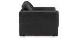 Amiata Chair and Ottoman in Onyx from Ashley Furniture - Luna Furniture