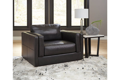 Amiata Onyx Sofa, Loveseat, Oversized Chair and Ottoman from Ashley Furniture - Luna Furniture