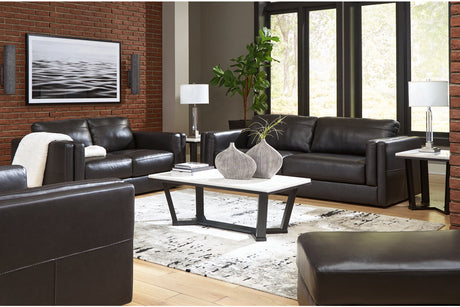 Amiata Onyx Sofa, Loveseat, Oversized Chair and Ottoman from Ashley Furniture - Luna Furniture