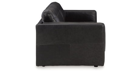 Amiata Sofa, Loveseat, Chair and Ottoman in Onyx from Ashley - Luna Furniture