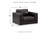 Amiata Onyx Sofa and Oversized Chair from Ashley - Luna Furniture