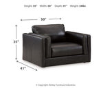 Amiata Onyx Sofa and Oversized Chair from Ashley Furniture - Luna Furniture