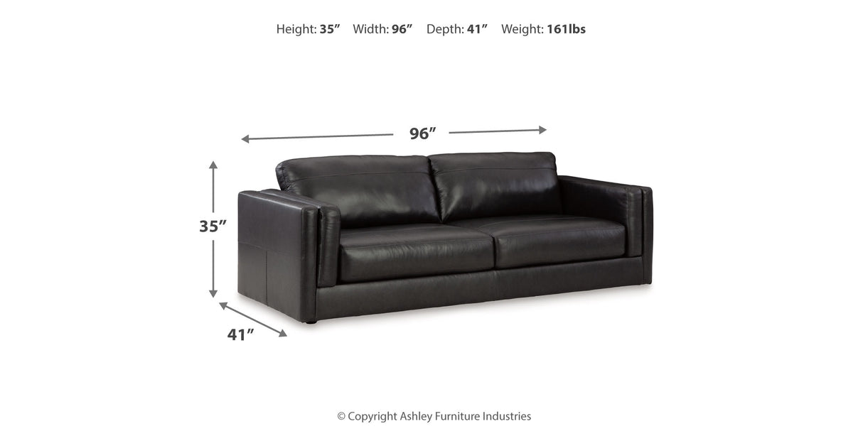 Amiata Onyx Sofa and Oversized Chair from Ashley Furniture - Luna Furniture