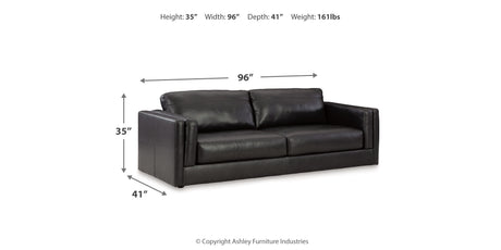 Amiata Onyx Sofa and Oversized Chair from Ashley Furniture - Luna Furniture