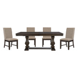 Southlake Wire Brushed Rustic Brown 5-Piece Dining Set from Homelegance - Luna Furniture