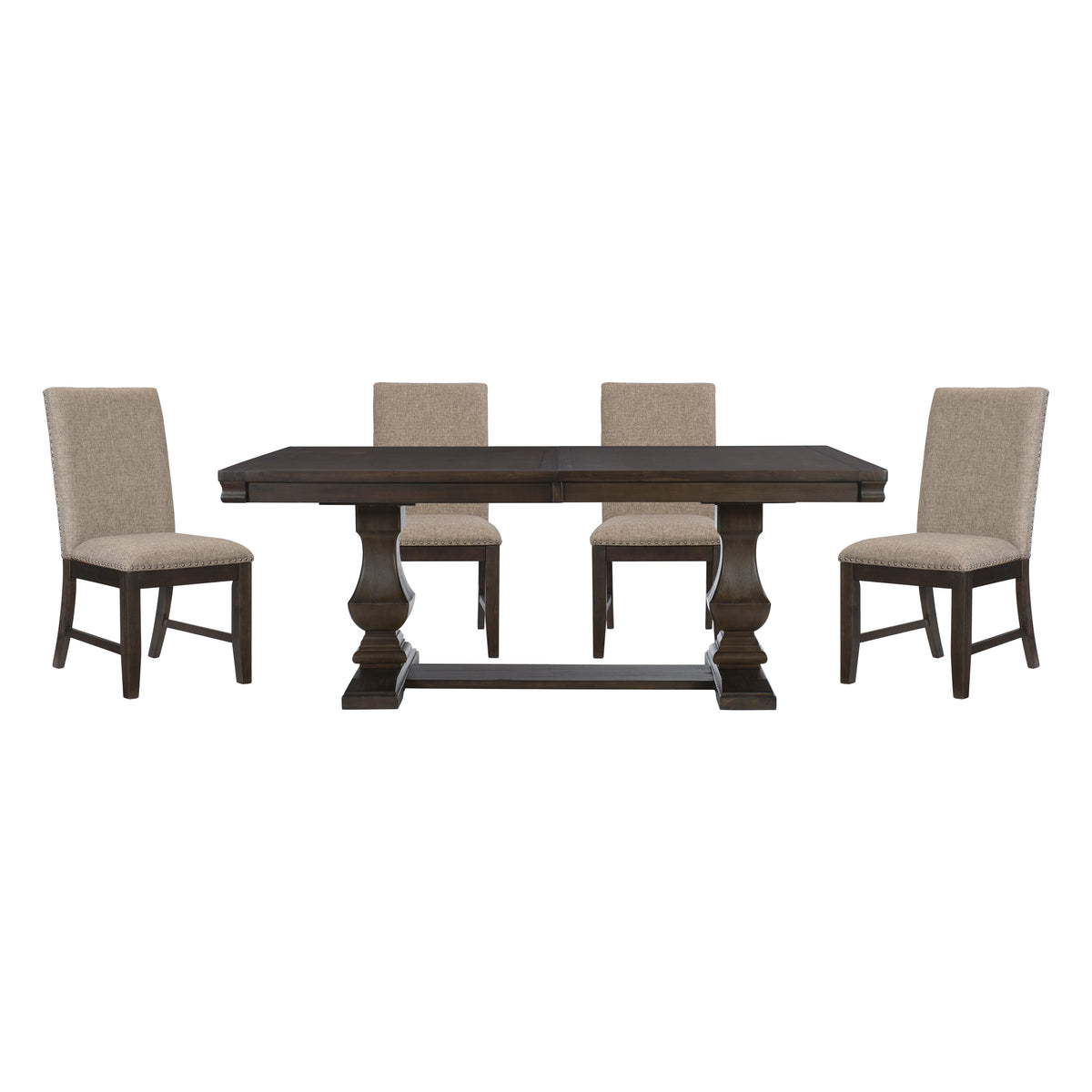 Southlake Wire Brushed Rustic Brown Dining Table from Homelegance - Luna Furniture
