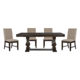 Southlake Wire Brushed Rustic Brown Dining Table from Homelegance - Luna Furniture