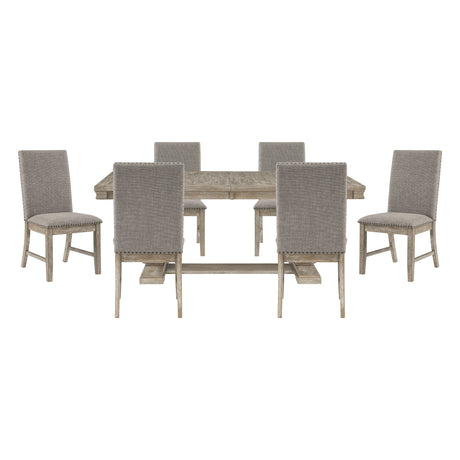 Weston Medium Brown 5-Piece Dining Set from Homelegance - Luna Furniture