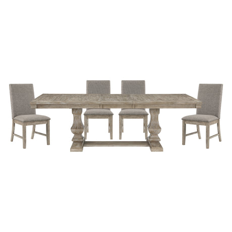 Southlake Brownish Gray 5-Piece Dining Set from Homelegance - Luna Furniture
