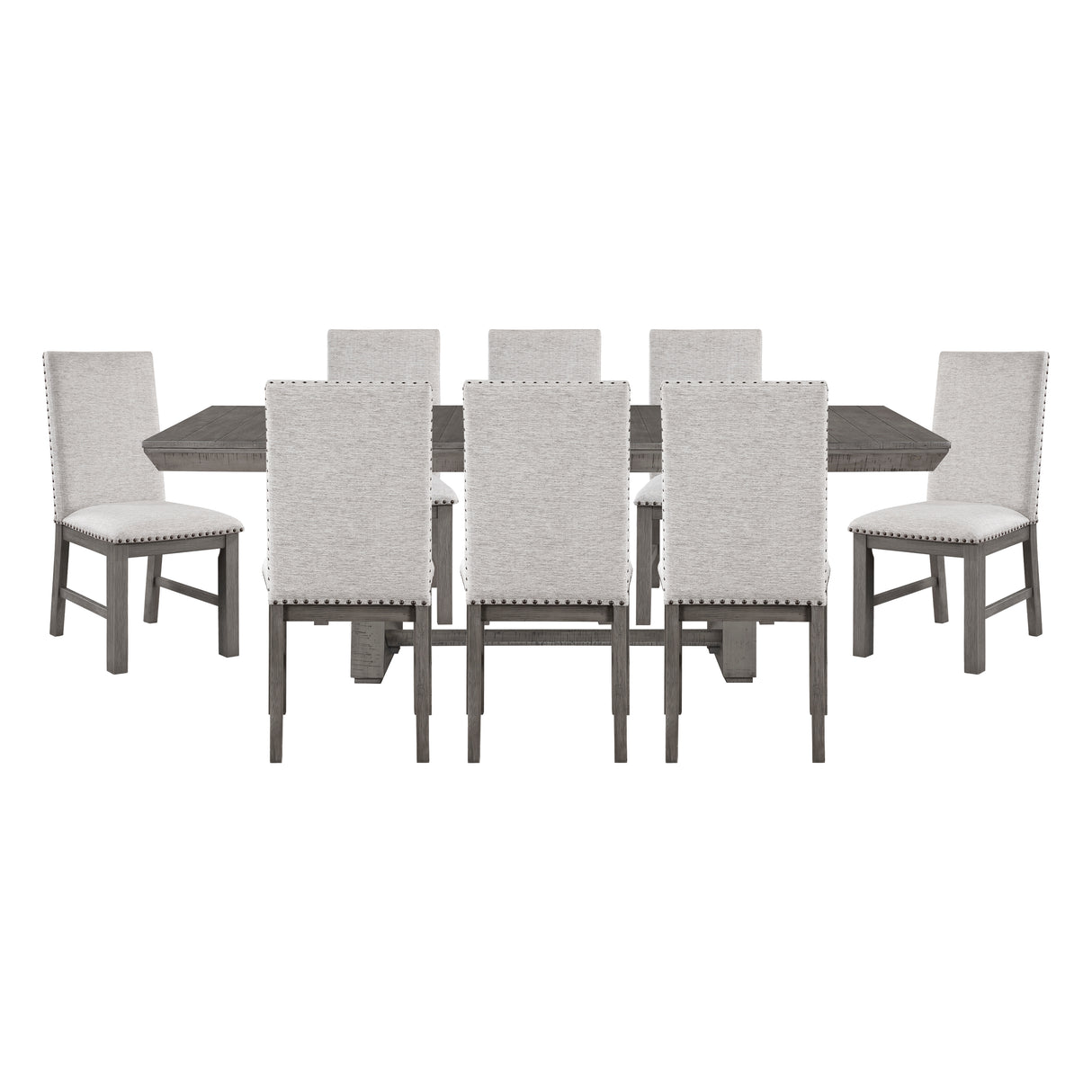 Gresham Gray 9-Piece 90" Extendable Dining Set from Homelegance - Luna Furniture