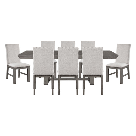 Gresham Gray 9-Piece 90" Extendable Dining Set from Homelegance - Luna Furniture