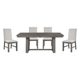 Gresham Gray 5-Piece 90" Extendable Dining Set from Homelegance - Luna Furniture