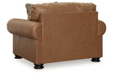 Carianna Caramel Oversized Chair and Ottoman from Ashley - Luna Furniture