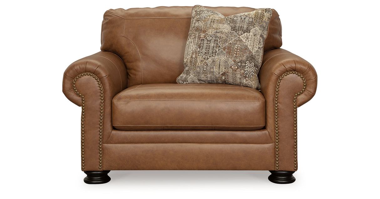 Carianna Caramel Oversized Chair from Ashley - Luna Furniture