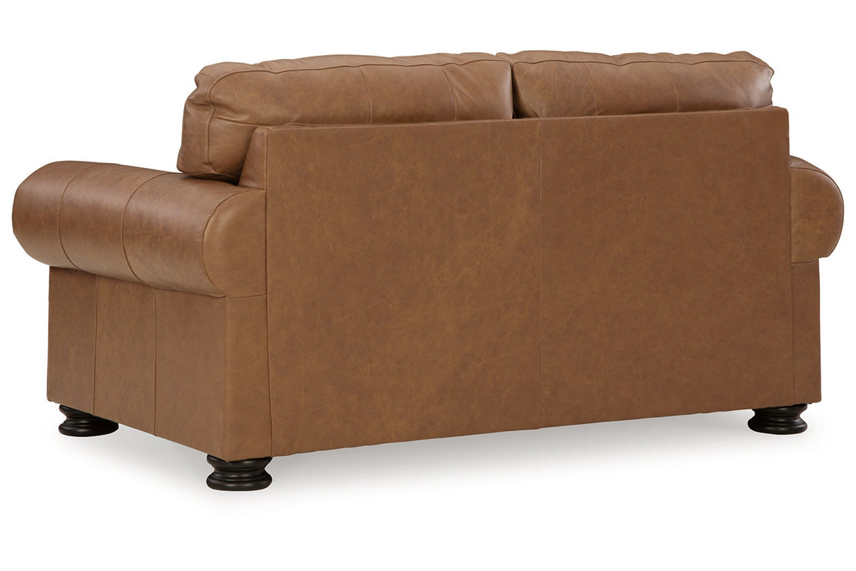 Carianna Caramel Sofa, Loveseat, Oversized Chair and Ottoman from Ashley - Luna Furniture