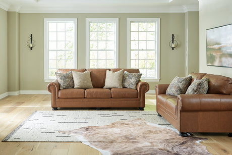Carianna Caramel Sofa and Loveseat from Ashley - Luna Furniture