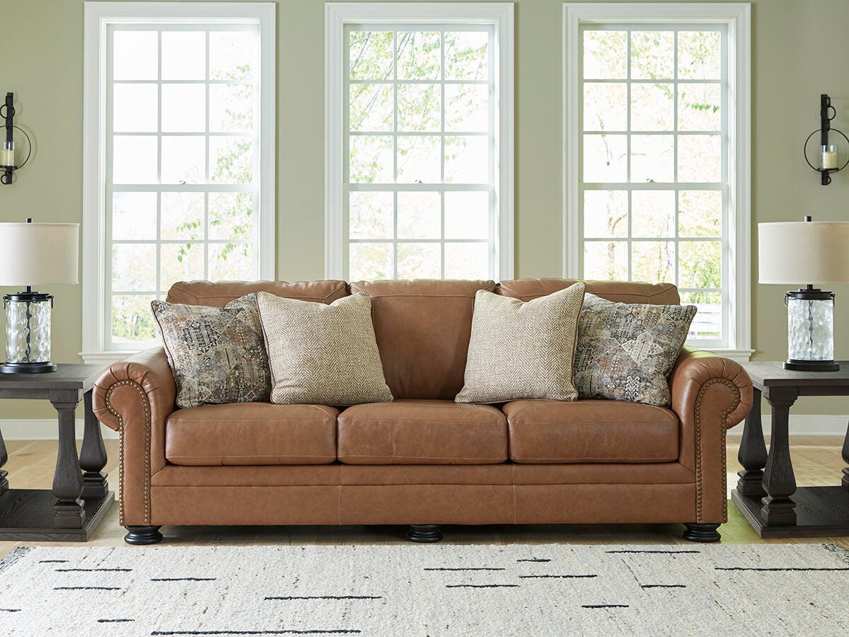 Carianna Caramel Sofa from Ashley - Luna Furniture