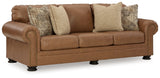 Carianna Caramel Sofa, Loveseat and Oversized Chair from Ashley Furniture - Luna Furniture