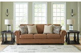 Carianna Caramel Sofa, Loveseat, Oversized Chair and Ottoman from Ashley - Luna Furniture