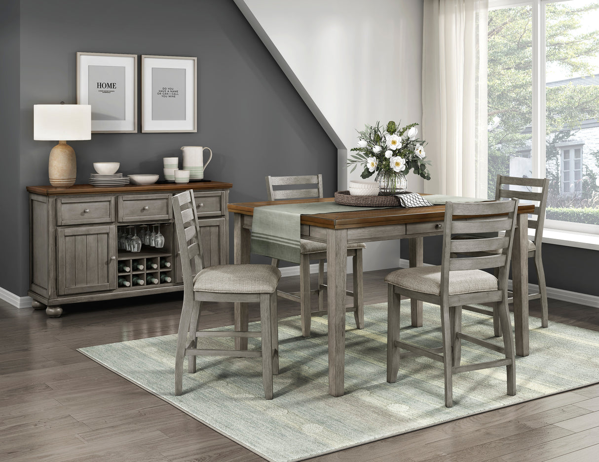 Tigard Gray Dining Server from Homelegance - Luna Furniture