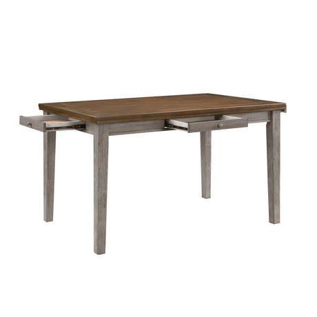 Tigard Gray 5-Piece Counter Height Set from Homelegance - Luna Furniture