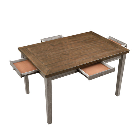 Tigard Gray 5-Piece Counter Height Set from Homelegance - Luna Furniture