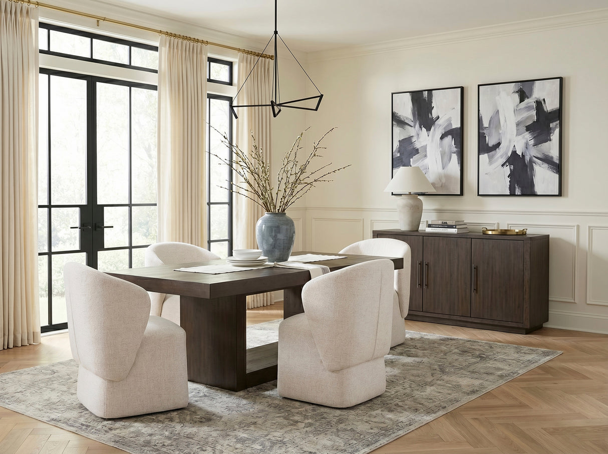 Brookings Brown 96" Extendable Dining Table from Homelegance - Luna Furniture